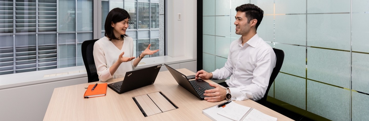 people in office