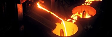 tapping of Boston Metal industrial demonstrator producing liquid iron from BHP iron ore with proprietary inert anodes and technology.