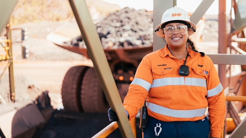 mining, man on site